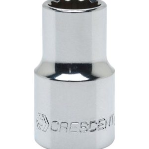 Crescent 22 mm X 1/2 in. drive Metric 12 Point Standard Socket 1 pc