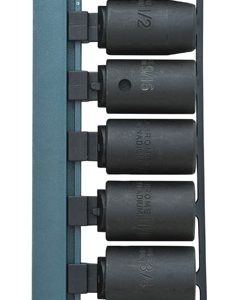 Crescent Assorted in. X 1/2 in. drive SAE 6 Point Impact Socket Set 8 pc