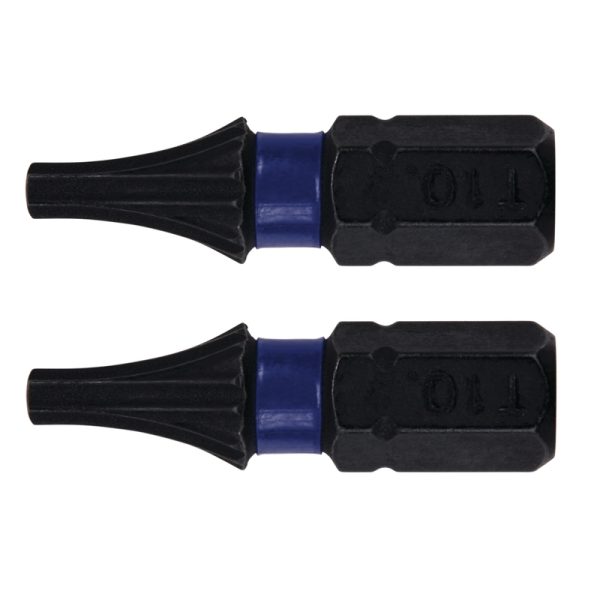 Irwin Impact Performance Series Torx T10 X 1 in. L Insert Bit Steel 2 pc