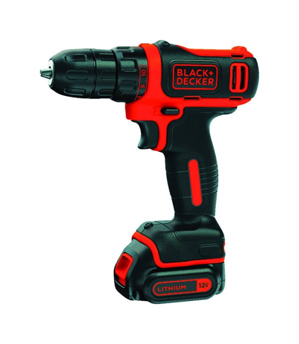 Black+Decker 12 V 3/8 in. Brushed Cordless Drill Kit (Battery & Charger)