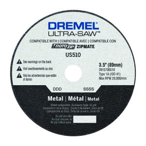 Dremel Ultra-Saw 3-1/2 in. D X 1/2 in. Aluminum Oxide Metal Cutting Wheel 1 pc