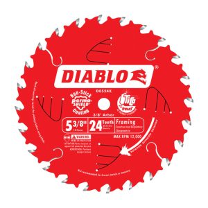 Diablo 5-3/8 in. D X 10 mm TiCo Hi-Density Carbide Framing Blade 24 teeth 1 pc