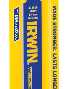 Irwin WeldTec 6 in. Bi-Metal Reciprocating Saw Blade 18 TPI 1 pk