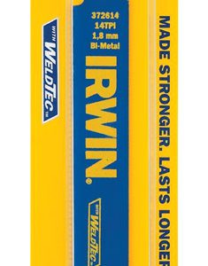 Irwin WeldTec 6 in. Bi-Metal Reciprocating Saw Blade 14 TPI 1 pk
