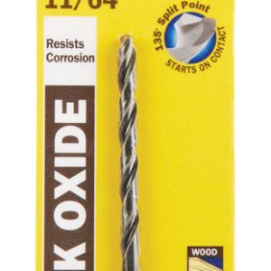 Irwin 11/64 in. X 3-1/4 in. L High Speed Steel Drill Bit 1 pc