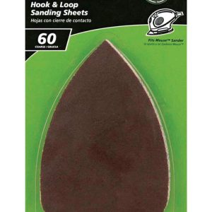 Gator Mouse 5 in. L X 5 in. W 60 Grit Zirconium Oxide Mouse Sandpaper 5 pk