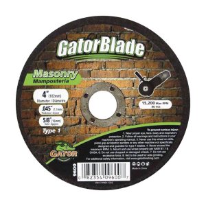 Gator 4 in. D X 5/8 in. Aluminum Oxide Masonry Cut-Off Blade 1 pc