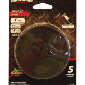 Gator 3 in. D X 3/8 in. Aluminum Oxide Metal Cut-Off Blade 5 pc