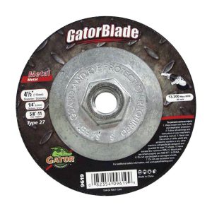 Gator 4-1/2 in. D X 5/8 in. in. Metal Grinding Wheel