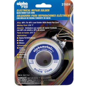 Alpha Fry 4 oz Repair Solder 0.06 in. D Tin/Lead 60/40 1 pc