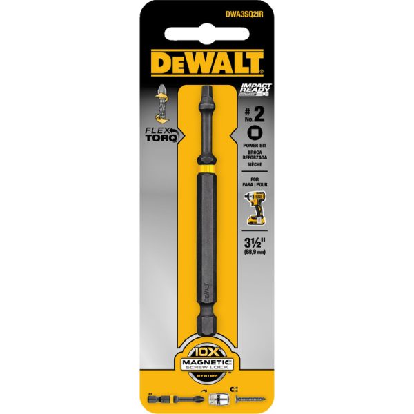 DeWalt Impact Ready Square #2 X 3-1/2 in. L Screwdriver Bit 1 pc