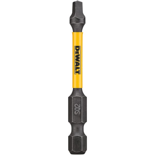 DeWalt FlexTorq Square #2 X 2 in. L Impact Driver Bit Black Oxide 5 pc
