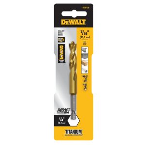 DeWalt Impact Ready 7/16 in. X 4 in. L High Speed Steel Drill Bit 1 pc