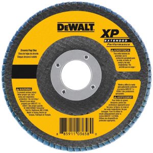 DeWalt 4-1/2 in. D X 7/8 in. Zirconia Aluminum Oxide Flap Disc 80 Grit 1 pc