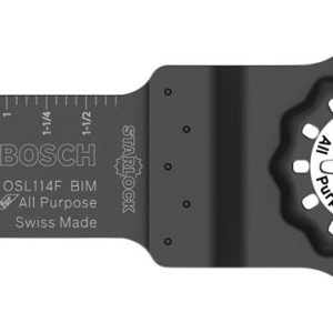 Bosch Starlock 1-1/4 in. X 4 in. L Metal Plunge Blade 3 pk