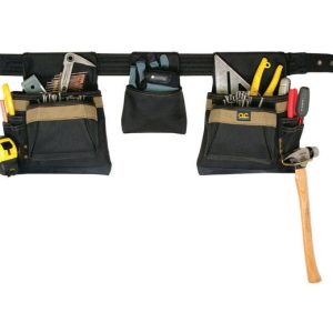 CLC 11 pocket Polyester Fabric Carpenters Pouch 19 in. L X 8 in. H Black 29 in. 46 in.