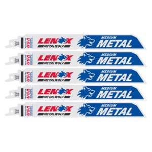 LENOX METALWOLF 9 in. Bi-Metal WAVE EDGE Reciprocating Saw Blade 18 TPI 5 pk