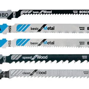 Bosch High Carbon Steel T-Shank Jig Saw Blade Set Assorted TPI 5 pk