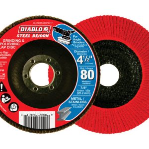 Diablo Steel Demon 4-1/2 in. D X 7/8 in. Zirconium Flap Disc 80 Grit 1 pk