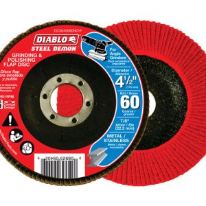 Diablo Steel Demon 4-1/2 in. D X 7/8 in. Zirconium Flap Disc 60 Grit 1 pk