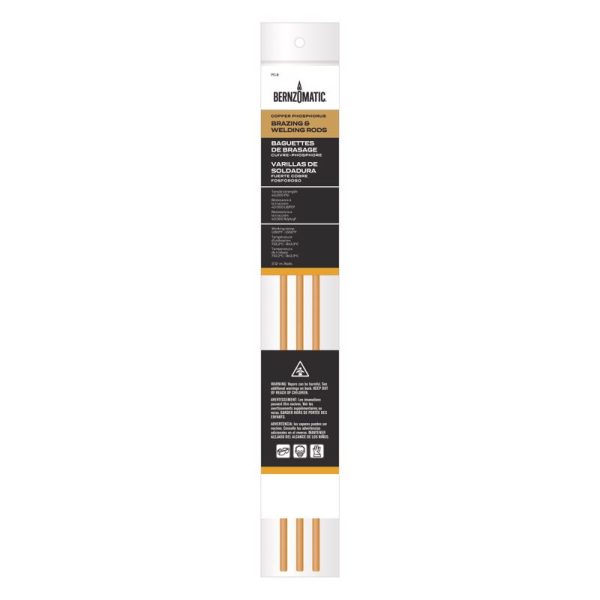 Bernzomatic 1/5 in. D X 12 in. L Copper Soldering Rods 3 pk