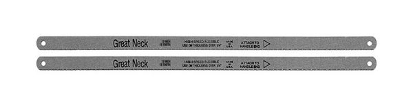Great Neck 12 in. Bi-Metal Hacksaw Blade 18 TPI 2 pk