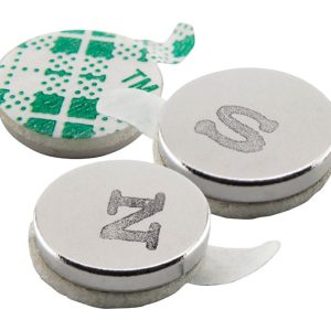 Magnet Source 0.375 in. L X 0.375 in. W Silver Disc Magnets with Adhesive 1.68 lb. pull 12 pc