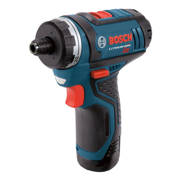 Bosch 12 V 1/4 in. Cordless Pocket Driver Kit (Battery & Charger)