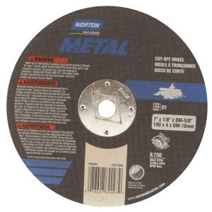 Norton 7 in. D X 5/8 in. Aluminum Oxide Diamond Mount Cut-Off Wheel 1 pc