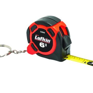 Lufkin 6 ft. L X 0.5 in. W Mini Hi-Viz Keychain Tape Measure 1 pk