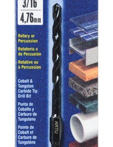 ARTU 3/16 in. X 3-1/2 in. L Carbide Tipped Drill Bit 1 pc