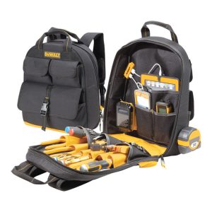 DeWalt 6 in. W X 19.75 in. H Ballistic Polyester Tool Charging Back Pack 23 pocket Black/Yellow 1 pc