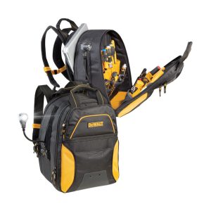 DeWalt 21.75 in. W X 17 in. H Ballistic Polyester Backpack Tool Bag 33 pocket Black/Yellow 1 pc