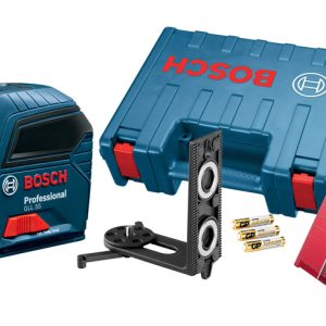 Bosch 2 beam Self Leveling Cross Line Laser 50 ft. 7 pc