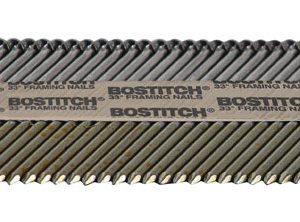 Bostitch 3 in. 15 Ga. Angled Strip Coated Framing Nails 33 deg 2,500 pk