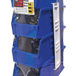 Quantum Storage 5-1/2 in. W X 11 in. H Stack and Hang Bin Polypropylene 4 pk Blue