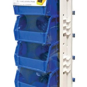Quantum Storage 4-1/8 in. W X 5-1/2 in. H Stack and Hang Bin Polypropylene 6 pk Blue