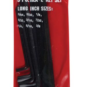 Eklind Hex-L 5/64 to 3/8 in. SAE Long Arm Hex L-Key Set 9 pc