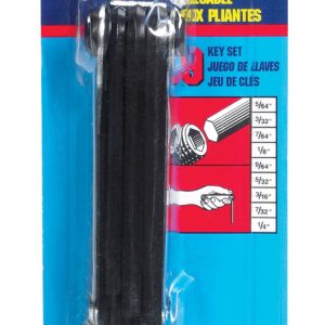 Eklind 5/64 to 1/4 in. SAE Fold-Up Hex Key Set 9 pc