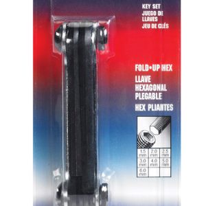 Eklind Metric Fold-Up Hex Key Set 7 pc