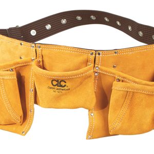 CLC Heavy Duty 12 pocket Leather/Suede Work Apron Brown 1 pk
