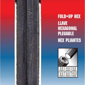 Eklind 3-10 mm Metric Fold-Up Hex Key Set 6 pc