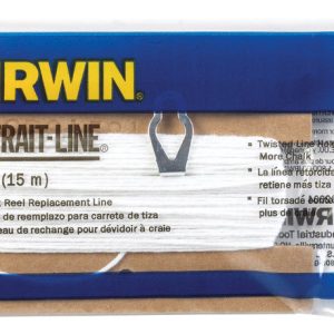 Irwin Strait-Line White Twisted Chalk Line Refill 50 ft. White