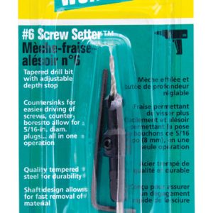 Wolfcraft 3 M D Steel Tapered Screw Setter 1 pc
