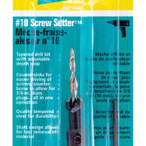 Wolfcraft 4.5 M D Steel Tapered Screw Setter 1 pc
