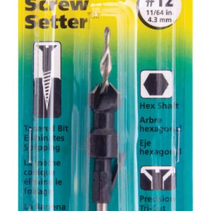 Wolfcraft 4.5 M D Steel Tapered Screw Setter 1 pc