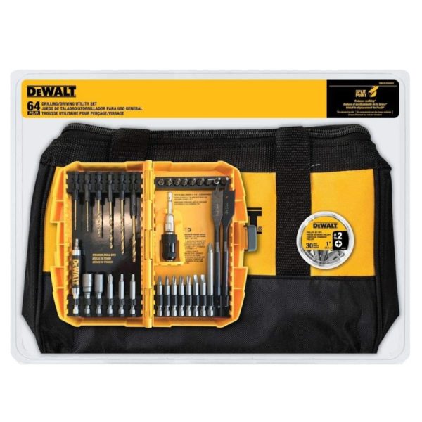 DeWalt Drilling and Driving Utility Set Black Oxide 64 pc