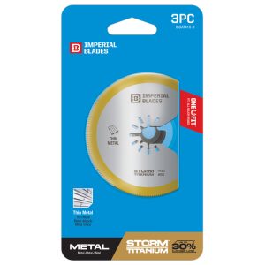 Imperial Blades One Fit 2-3/8 in. L High Speed Steel Segmented Round Oscillating Saw Blade 3 pk