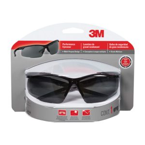 3M Anti-Fog Safety Glasses Gray Lens Black Frame 1 pc