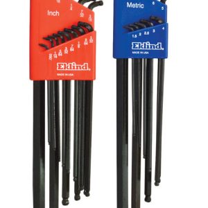 Eklind Double-Ball-Hex-L Assorted Metric and SAE Long Arm Double Ball Hex L-Key 22 pc